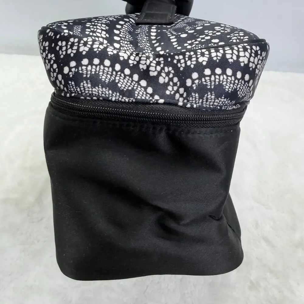 Victoria's Secret Black & White Bra Panty Lingerie Travel Bag